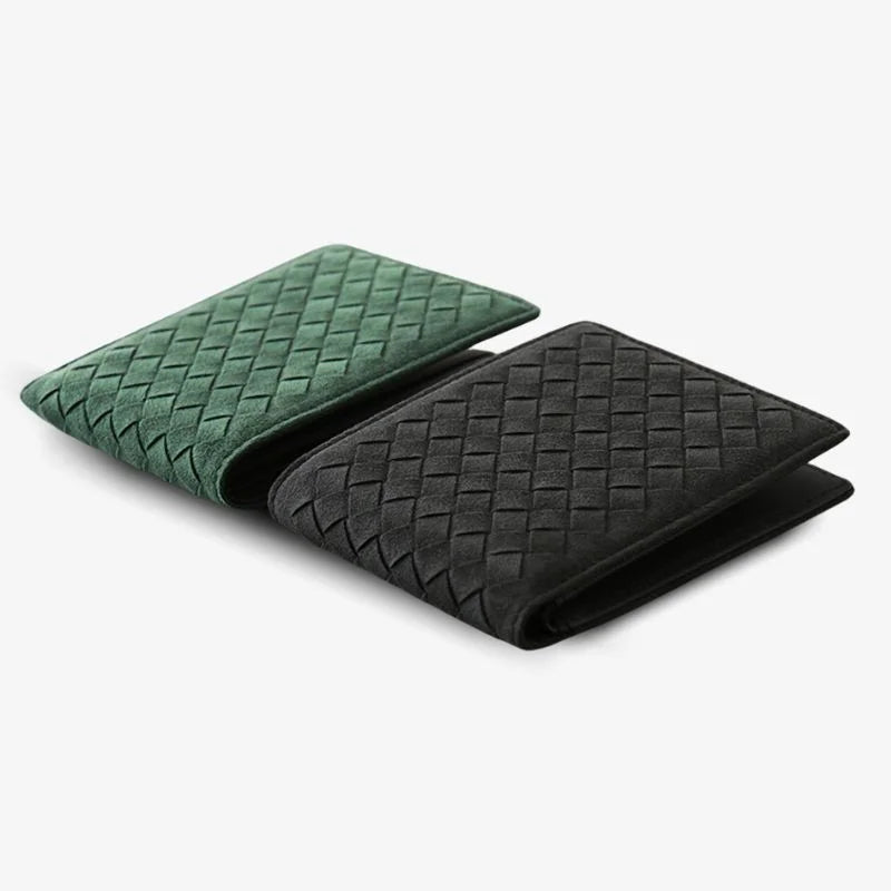 Alcantara Følelse Vævet BiFold Tegnebog Luksus Gaveidé