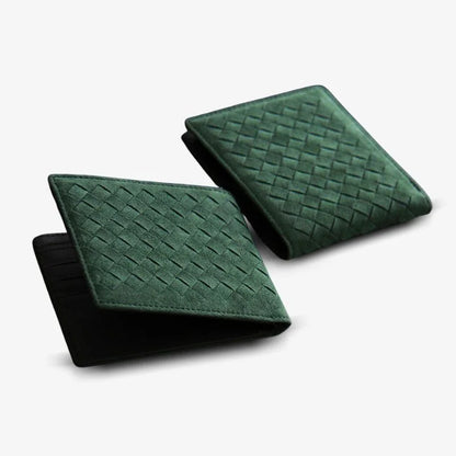 Alcantara Følelse Vævet BiFold Tegnebog Luksus Gaveidé