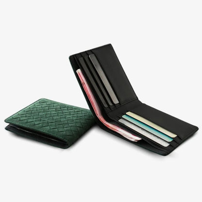 Alcantara Følelse Vævet BiFold Tegnebog Luksus Gaveidé