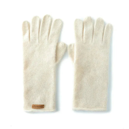 Lightweight Cozy Women's Cashmere Gloves - Slim Cuff, Winter