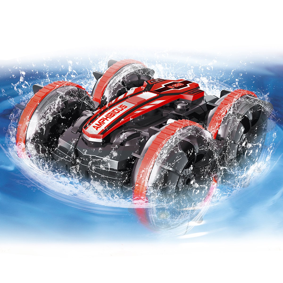 All-Terrain Remote Control Stunt Vehicle - Double-Sided Drifting Car with LED Wheels, Outdoor Adventure Toy for Boys