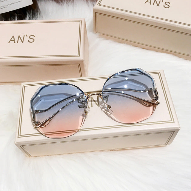 Atemberaubende Damen-Sonnenbrille – Boho-Design, Ombre-Effekt, für sonnige Tage 1