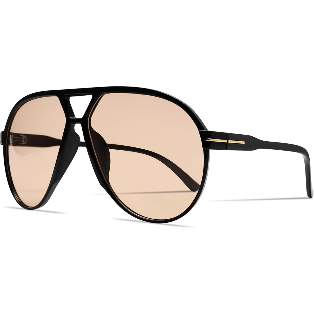 Atemberaubende unisex Aviator Sonnenbrille – oversized quadratische Gläser, leichtes Gestell, für Sommer 2025 14