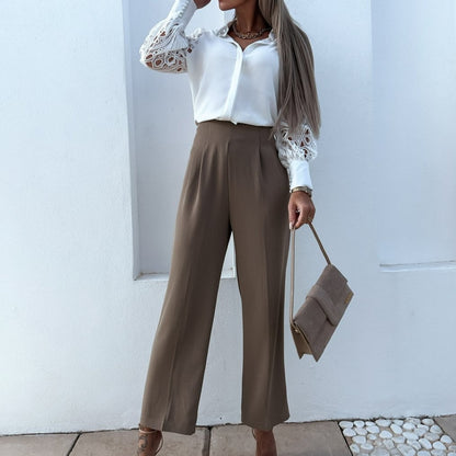 Atmungsaktive Damenbluse – femininer Schnitt, Baumwolle, für festliche Anlässe 2