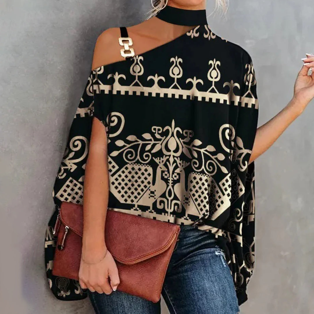 Atmungsaktive Damenbluse – lässiger Schnitt, Polyester, für sonnige Tage 4