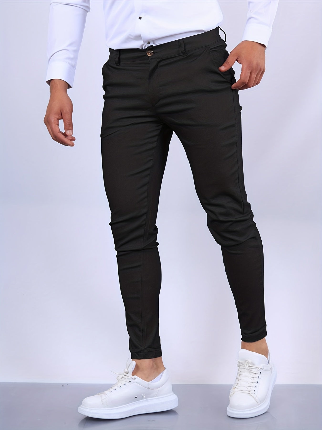 Atmungsaktive Herrenhose – Slim Fit, Baumwollmischung, für Büro und Freizeit 6
