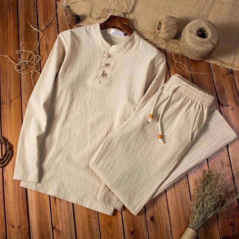 Atmungsaktiver Herren Anzug – klassischer Schnitt, Leinen, ideal für Hochzeit und Sommer 0