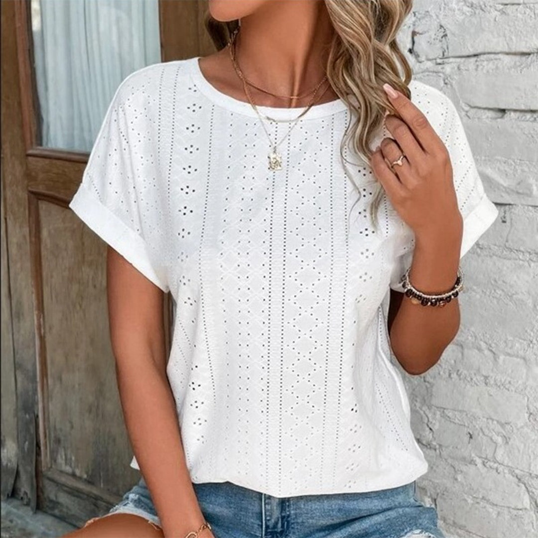 Atmungsaktives Damen Hemd – lässiger Schnitt, Polyester, für den Alltag 0