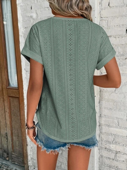 Atmungsaktives Damen T-Shirt – lässiger Schnitt, weiche Baumwolle, für den Alltag 2