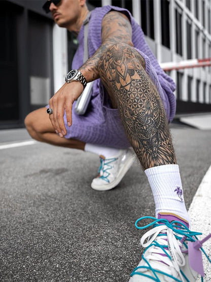 Atmungsaktives Herren Freizeit Set – leichtes Design, Baumwollmischung, für Sommeraktivitäten 3