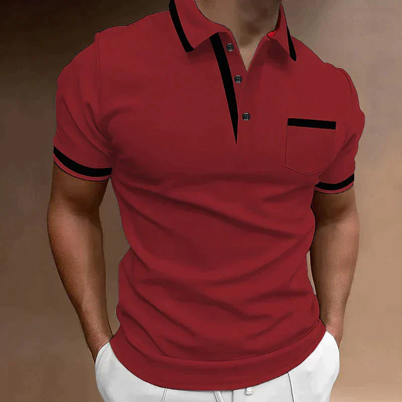 Atmungsaktives Herren Polo Shirt – klassische Passform, Baumwolle, für Büro und Freizeit 1
