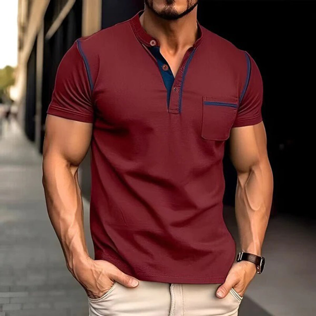 Atmungsaktives Herren Polo Shirt – kurzärmlig, Baumwollmix, für Büro und Freizeit 0