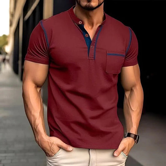 Atmungsaktives Herren Polo Shirt – kurzärmlig, Baumwollmix, für Büro und Freizeit 0