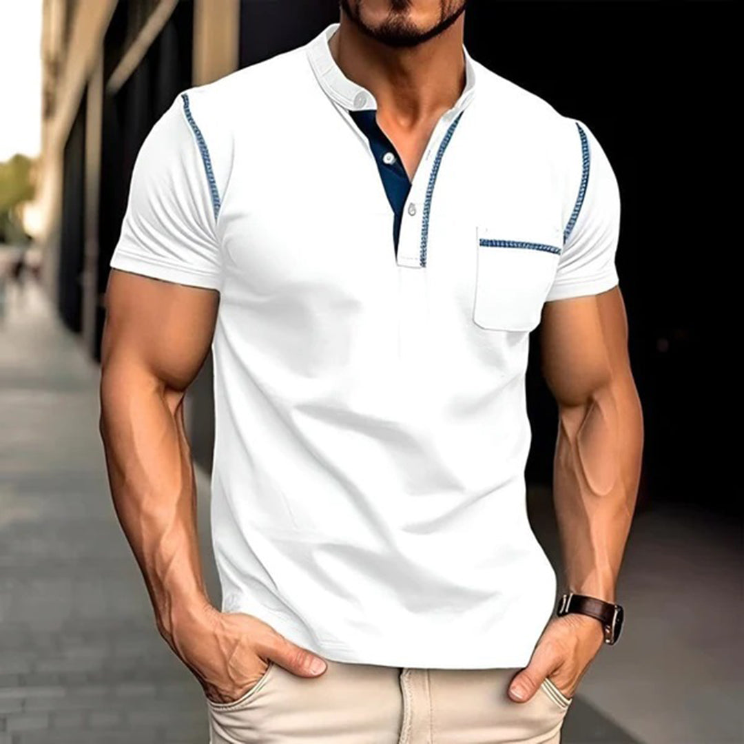 Atmungsaktives Herren Polo Shirt – kurzärmlig, Baumwollmix, für Büro und Freizeit 1