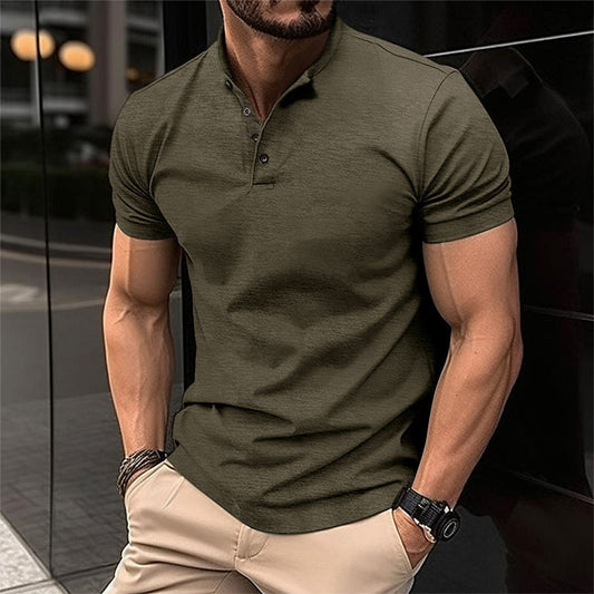 Atmungsaktives Herren Polo Shirt – zeitloses Design, Baumwolle, für den Sommer 0