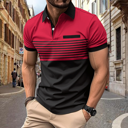 Atmungsaktives Herren Poloshirt – klassischer Schnitt, Baumwolle, für Freizeitaktivitäten 4