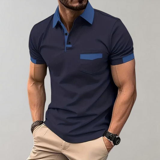 Atmungsaktives Herren Poloshirt – klassischer Schnitt, weiche Baumwolle, für Freizeit und Büro 0