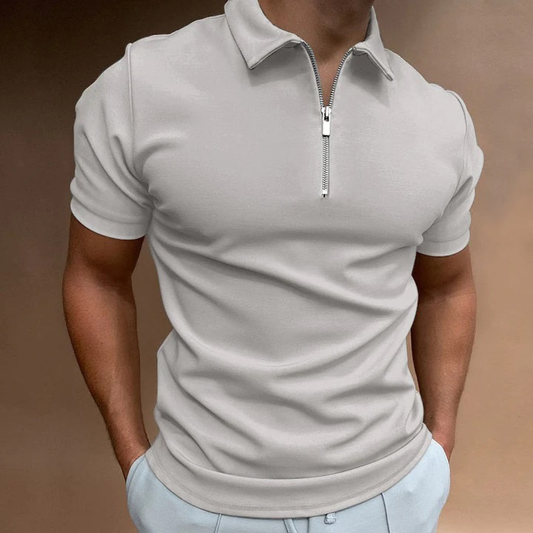 Atmungsaktives Herren Poloshirt – lockerer Schnitt, Polyester, für Freizeit und Büro 3