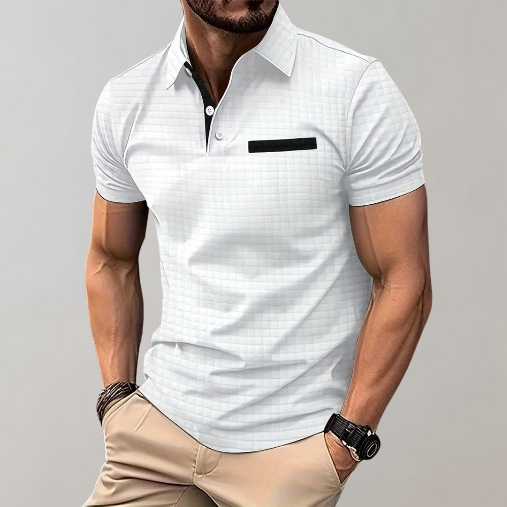 Atmungsaktives Herren Poloshirt – zeitloses Design, Polyester, für Freizeit und Büro 0
