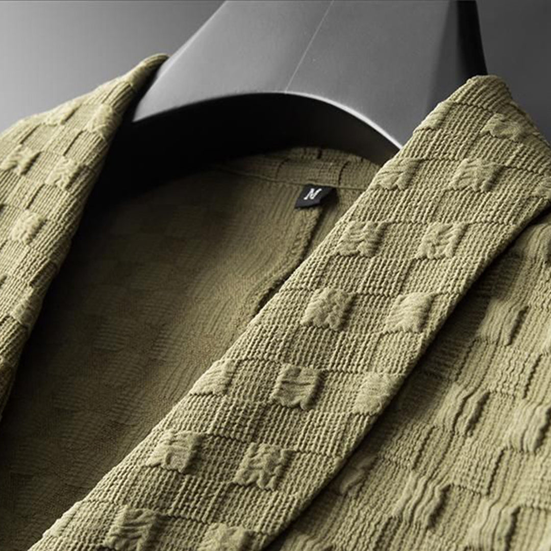 Atmungsaktives Herren Sommer Outfit – elegantes Button-Down Hemd, Polyester, für Freizeit und entspannte Tage 2