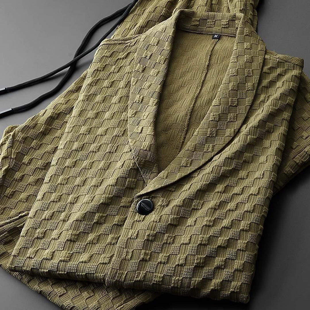 Atmungsaktives Herren Sommer Outfit – elegantes Button-Down Hemd, Polyester, für Freizeit und entspannte Tage 3