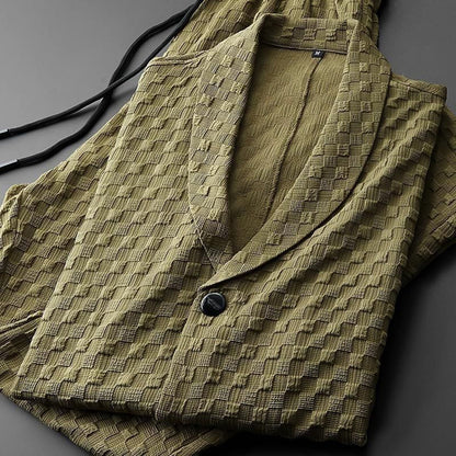 Atmungsaktives Herren Sommer Outfit – elegantes Button-Down Hemd, Polyester, für Freizeit und entspannte Tage 3