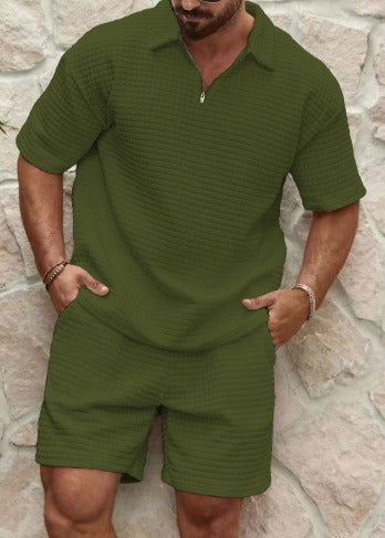 Atmungsaktives Herren T-Shirt Set – lässiger Schnitt, weiche Baumwolle, für Sommeraktivitäten 4