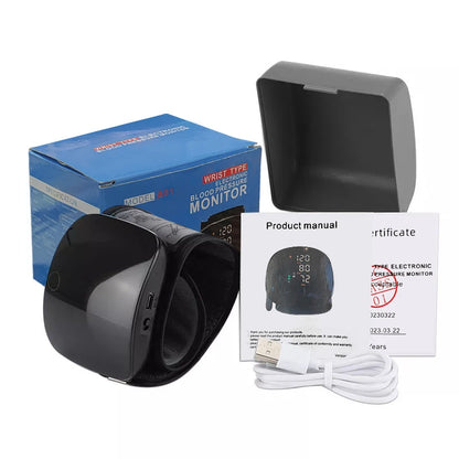 Automatic Digital Wrist Blood Pressure Monitor with Heart Rate Tracking and Smart Touch LCD Screen 6