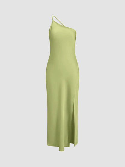 Variant image for Elegant Backless Satin Floral Maxi Dress for Women with Open Shoulders and Long Skirt, Perfect for Special Occasions-9