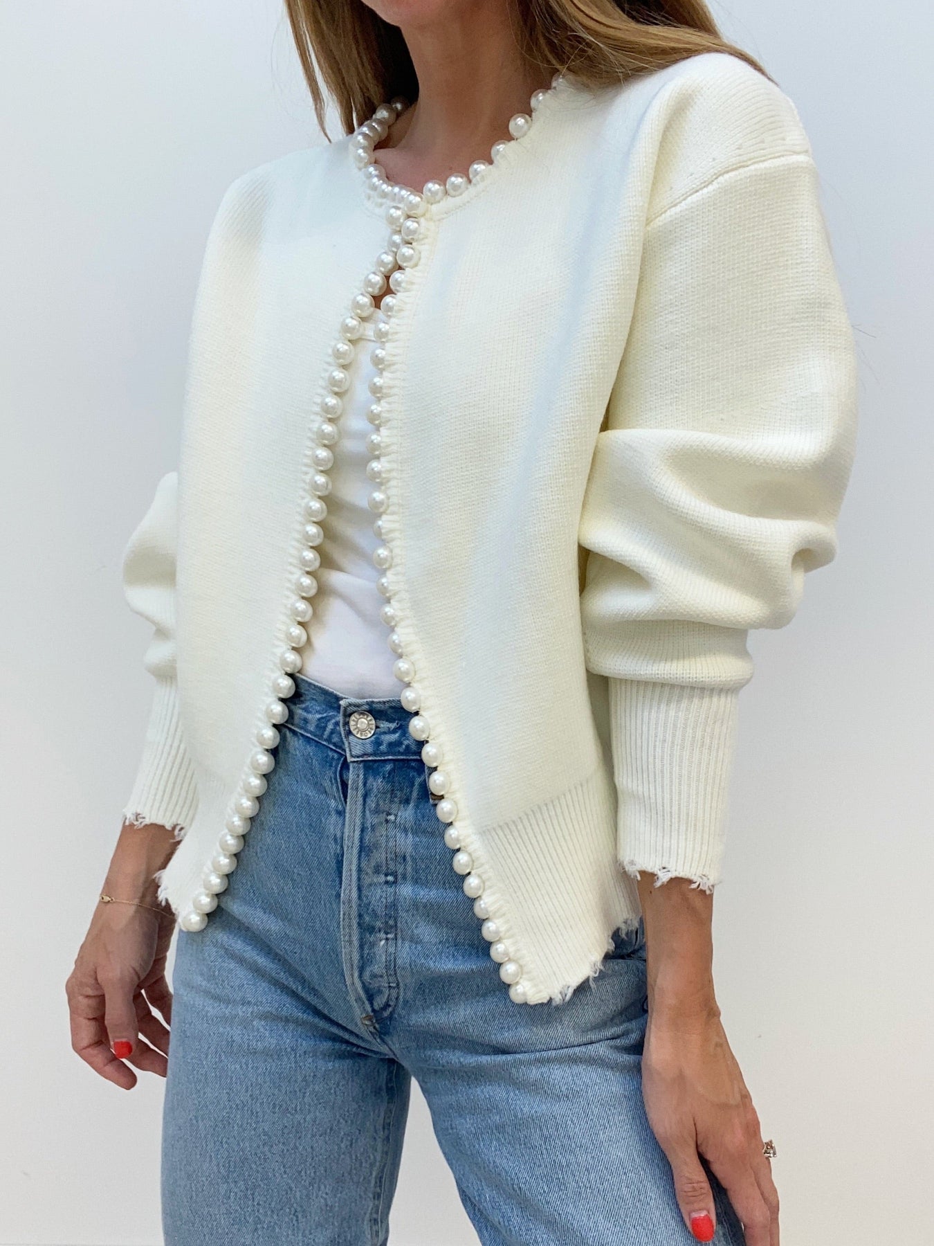 Blød Klassisk Kvinders Strikket Cardigan - Boxy Snit, Strikket Til Efterår