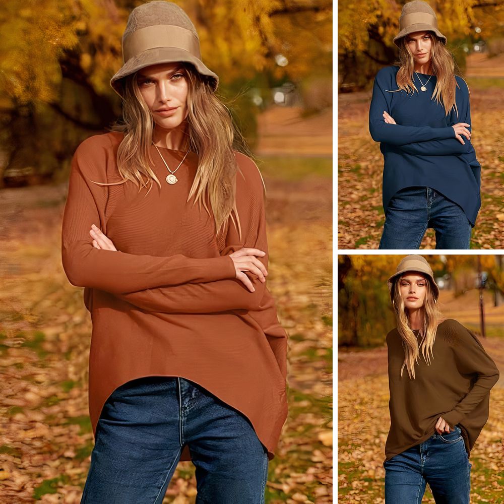 Letvægts damepullover - Oversized strik, til efteråret