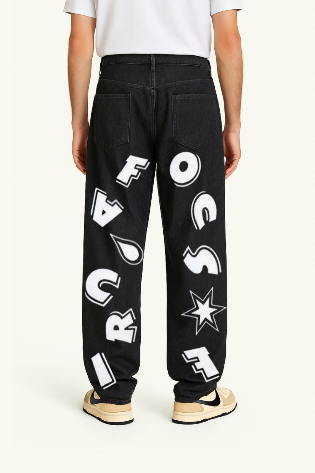 Custom Baggy Jeans for Women and Men - Personalized Loose Fit Denim with Vintage Distressing and Unique Designs-3