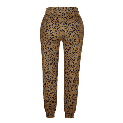 Bequeme Damen-Hose – lässiges Leopardenmuster, Polyester, für Freizeitaktivitäten 5