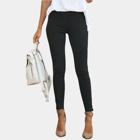 Bequeme Damen-Jeggings – hochtailliert, elastisch, für Alltag und Abendveranstaltungen 0