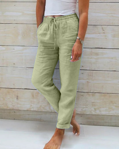 Bequeme Damen Leinenhose – elastisch, hochwertig, für jeden Anlass 6