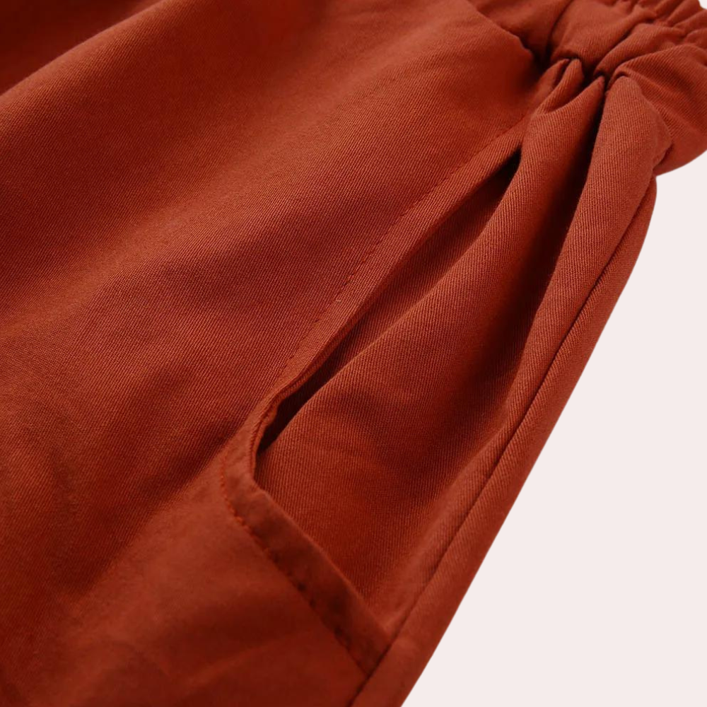 Bequeme Damenhose – Weit geschnitten, aus Baumwolle, für den Sommer 3