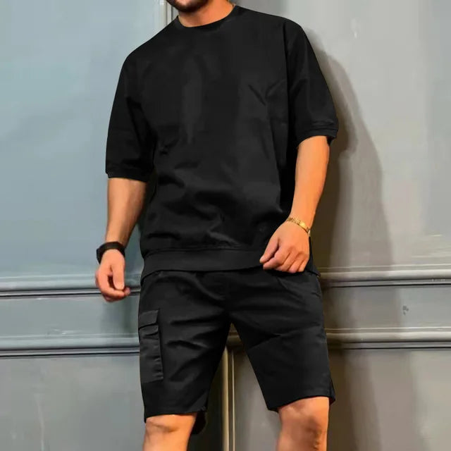 Bequeme Herren Freizeit-Set – lässige Shorts, weiche Baumwolle, für entspannte Tage 7
