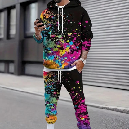 Bequeme Herren Jogginganzug – lässiger Schnitt, Polyester, für Freizeit 0