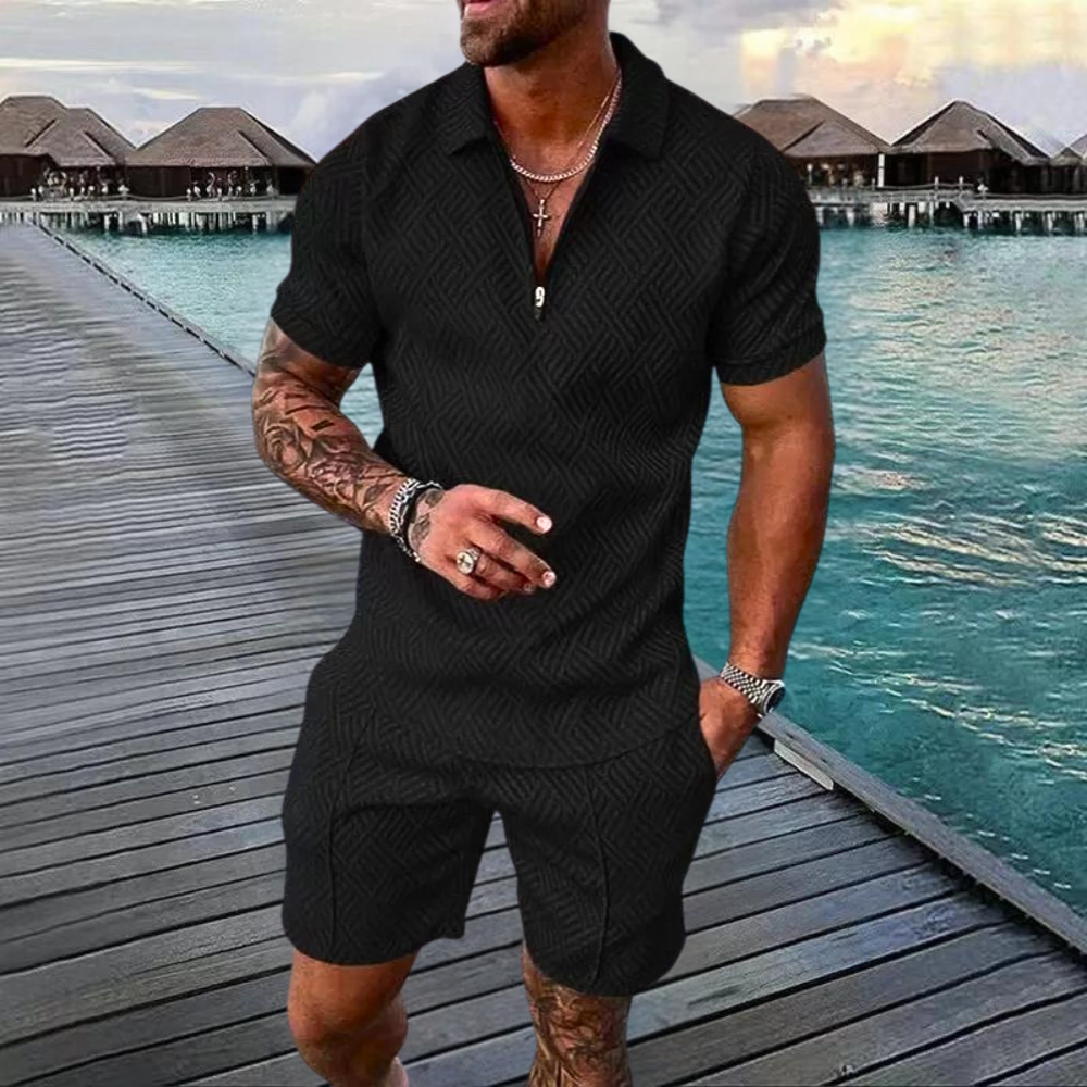 Bequeme und stilvolle Herren Sommer Outfit – Vintage Design, hochwertige Stoffe, für Freizeit 3