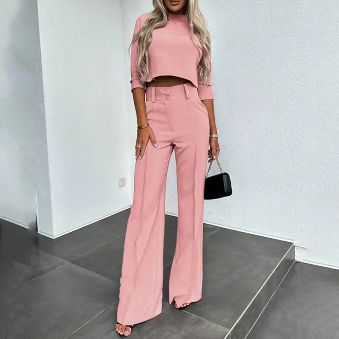 Bequemer Damen Zweiteiler – schlichte Eleganz, Polyester, für Herbsttage 10