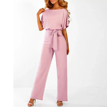 Bequemer und eleganter Damen Jumpsuit – fließendes Oberteil, weite Beine, für Hochzeiten und festliche Anlässe 4