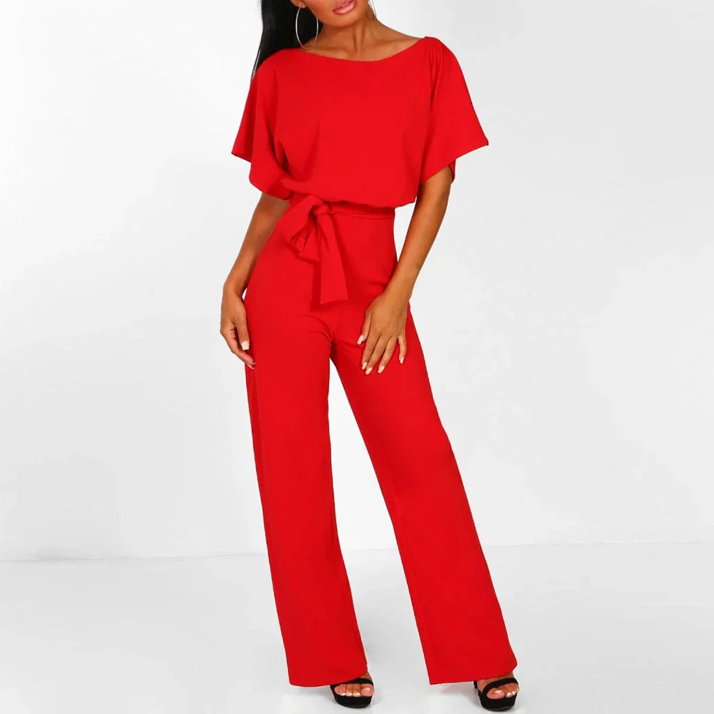 Bequemer und eleganter Damen Jumpsuit – fließendes Oberteil, weite Beine, für Hochzeiten und festliche Anlässe 5