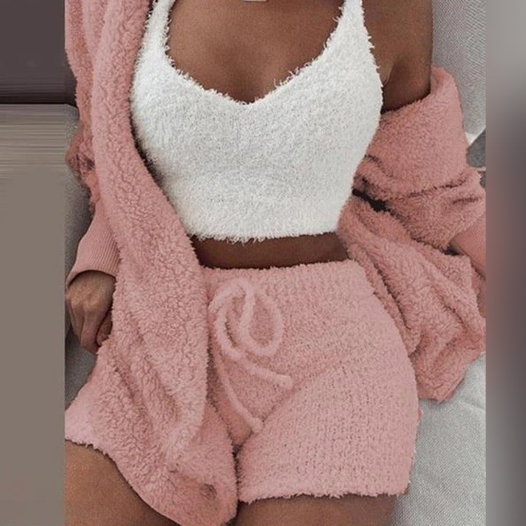 Bequemes Damen Sommer Set – zweiteiler Hose und Oberteil, Polyester-Mix, für entspannte Tage 2