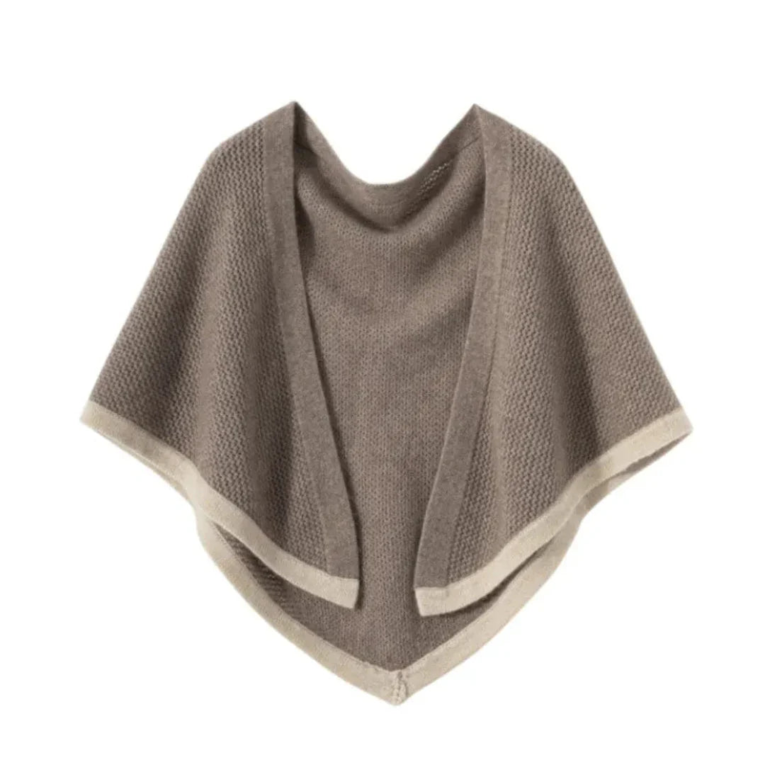 Soft Women's Cashmere Shawl - Rectangular Knit, For Travel