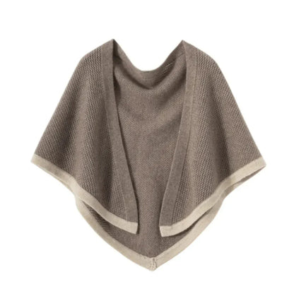 Soft Women's Cashmere Shawl - Rectangular Knit, For Travel