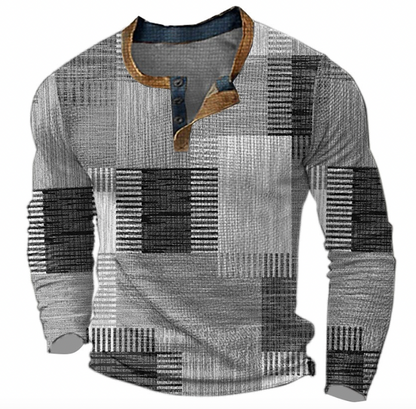 Patterned Pullover for Men - Stylish Comfort Sweater for Casual Wear, Versatile Design for Everyday Outfits
