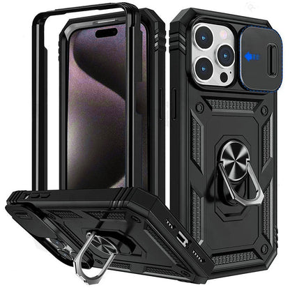 Magnetisk telefoncover robust ringfodstøtte Fall 2025