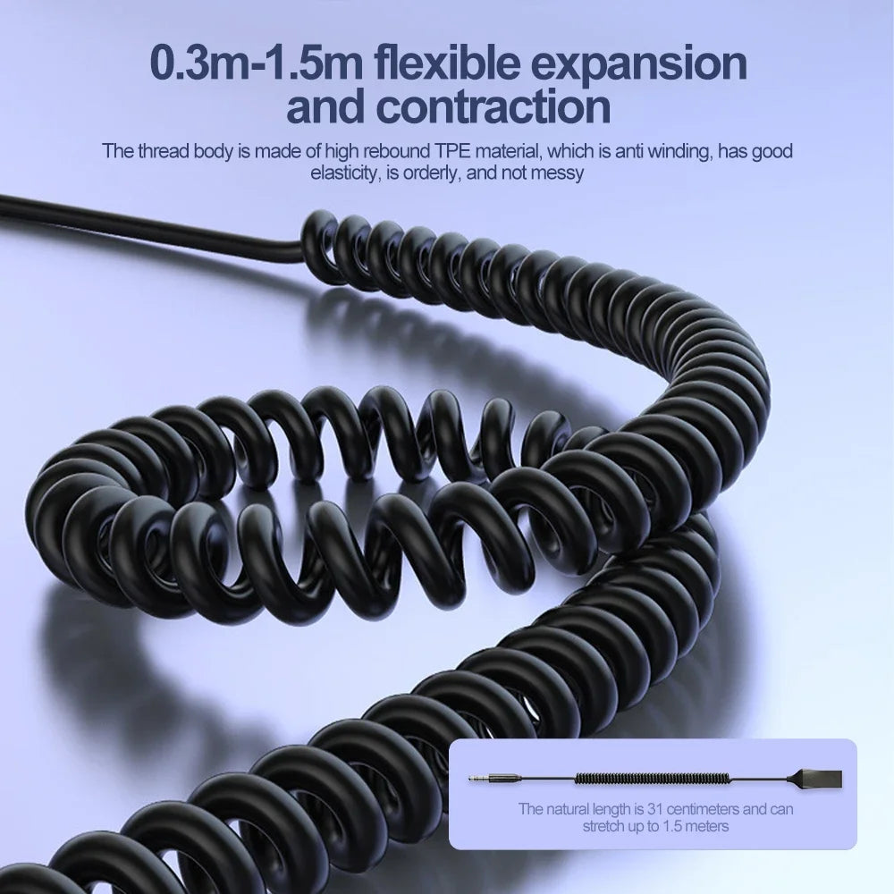 Bluetooth 5.0 Audio Adapter Transmitter and Receiver, Wireless Bluetooth Audio Receiver with 3.5mm AUX for Car and Speakers 4