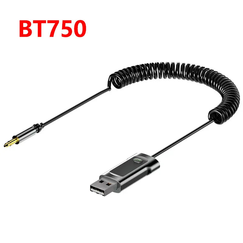 Bluetooth 5.0 Audio Adapter Transmitter and Receiver, Wireless Bluetooth Audio Receiver with 3.5mm AUX for Car and Speakers 6