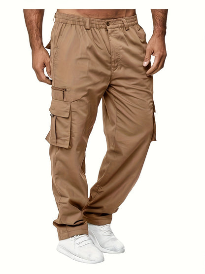 Breathable men's cargo pants – modern fit, cotton blend, for casual wear 1